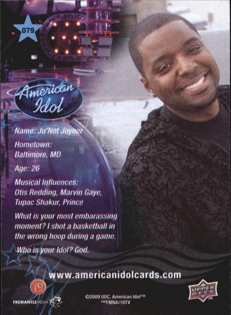 American Idol Season Eight (2009 Upper Deck) "Main Set" Cards - Picture 89 of 90