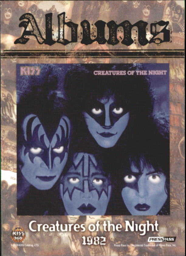 2009 Press Pass KISS 360 #83 Creatures of the Night