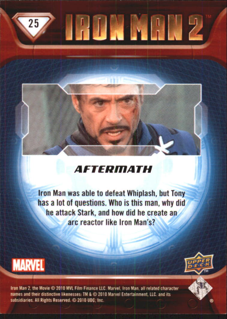 2010 Upper Deck Iron Man 2 #25 Aftermath back image
