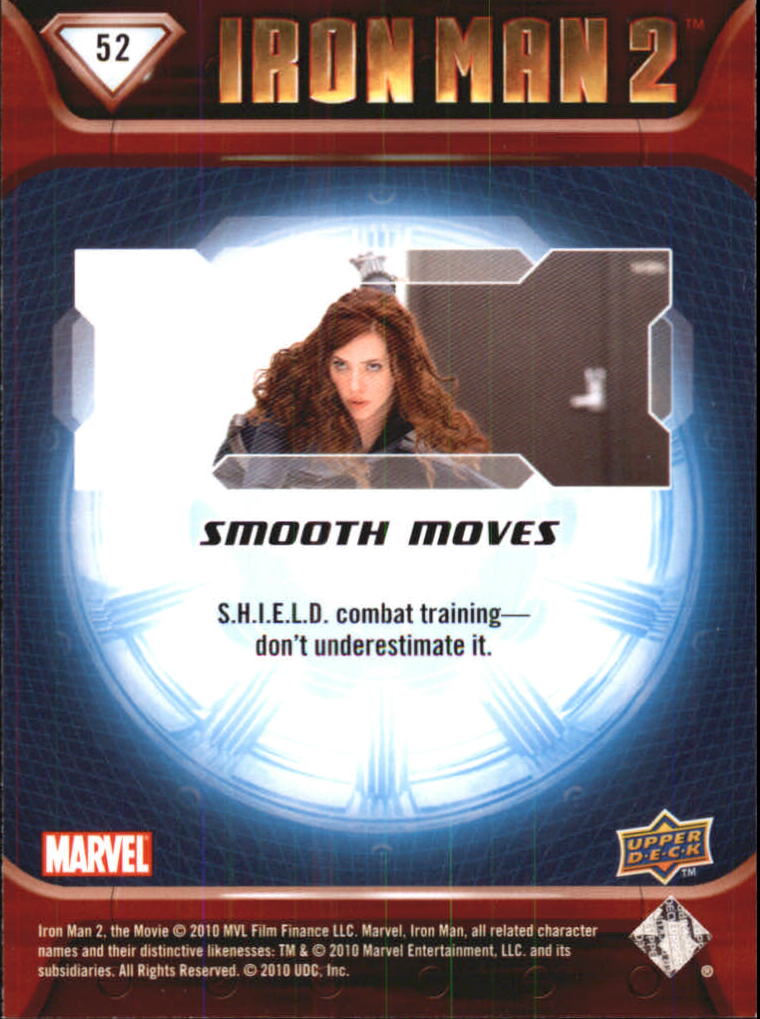 2010 Upper Deck Iron Man 2 #52 Smooth Moves back image