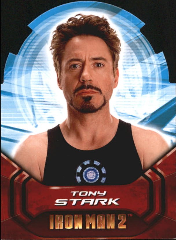 2010 Upper Deck Iron Man 2 Actor Gallery Die-Cuts #AH1 Tony Stark