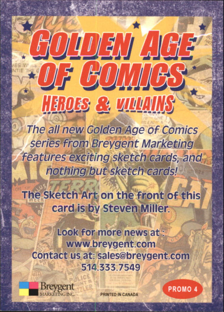 2010 Golden Age of Comics Heroes and Villians Promos YOU PICK - Picture 9 of 15