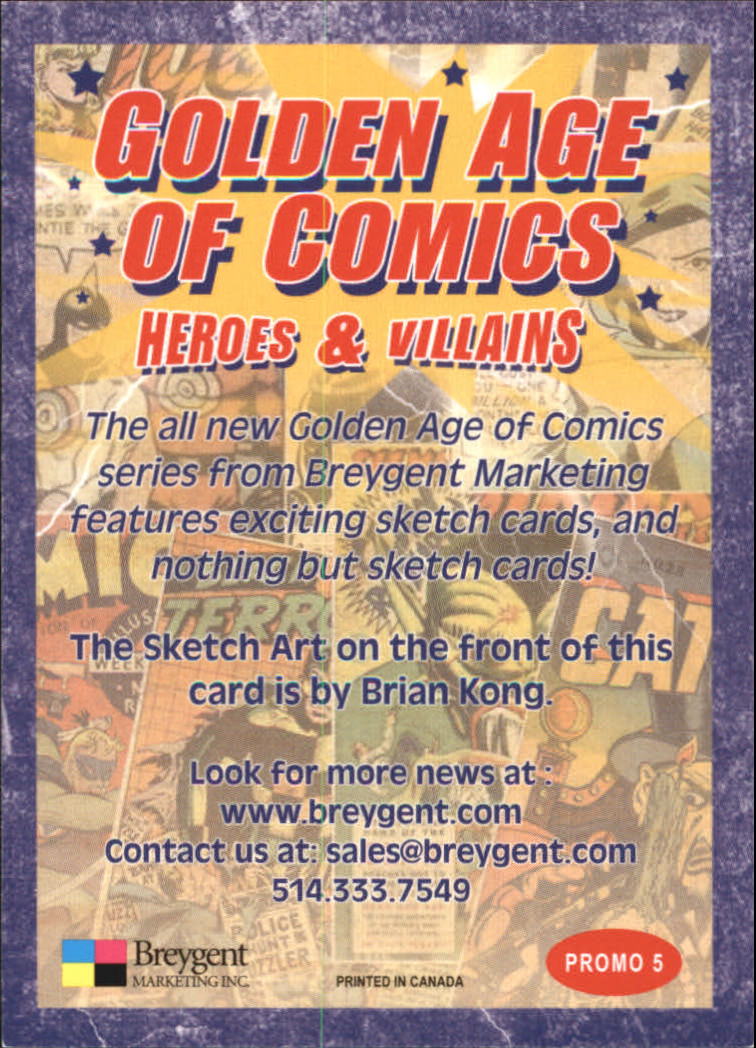 2010 Golden Age of Comics Heroes and Villians Promos YOU PICK - Picture 11 of 15