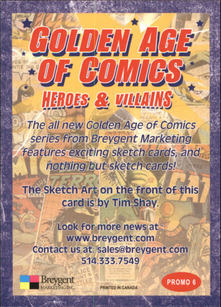 2010 Golden Age of Comics Heroes and Villians Promos YOU PICK - Picture 13 of 15