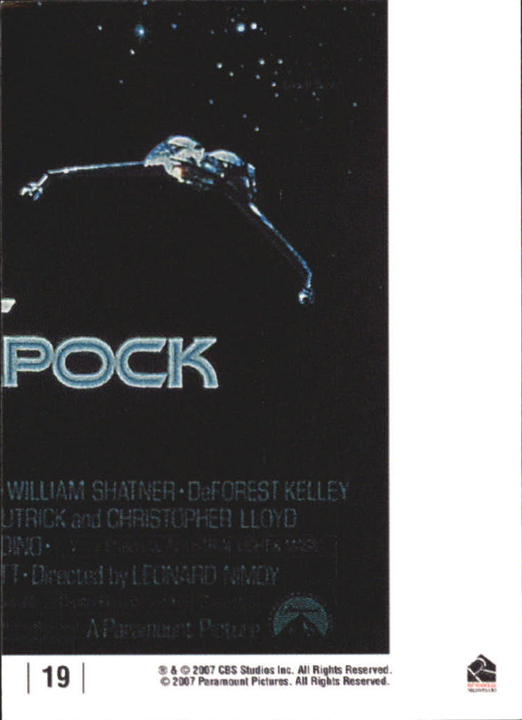 2007 Rittenhouse Complete Star Trek Movies #19 Star Trek III: The Search for Spock back image