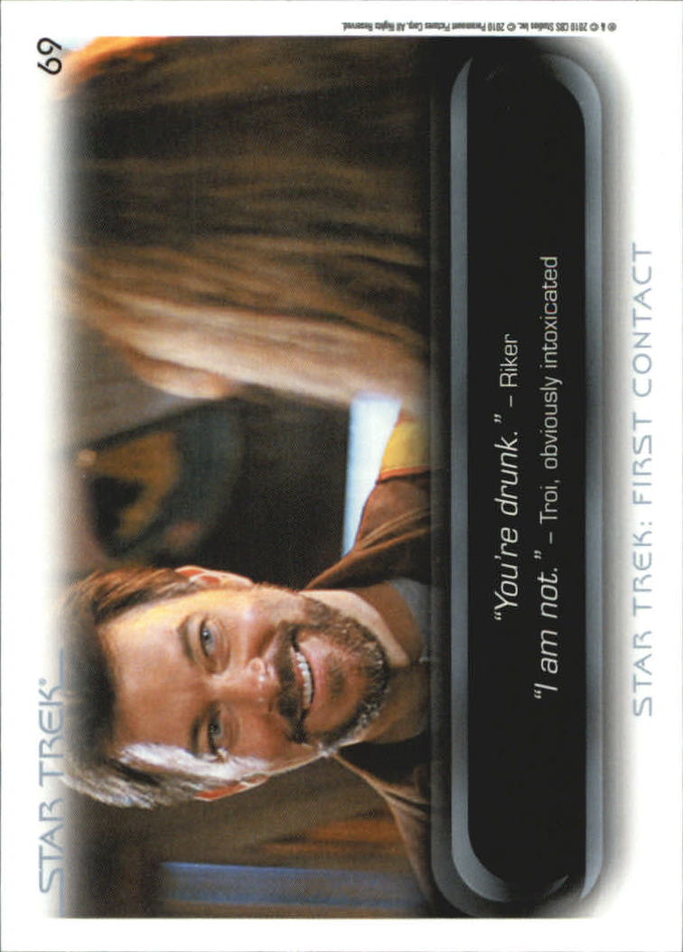 2010 Rittenhouse Quotable Star Trek Movies #69 First Contact back image