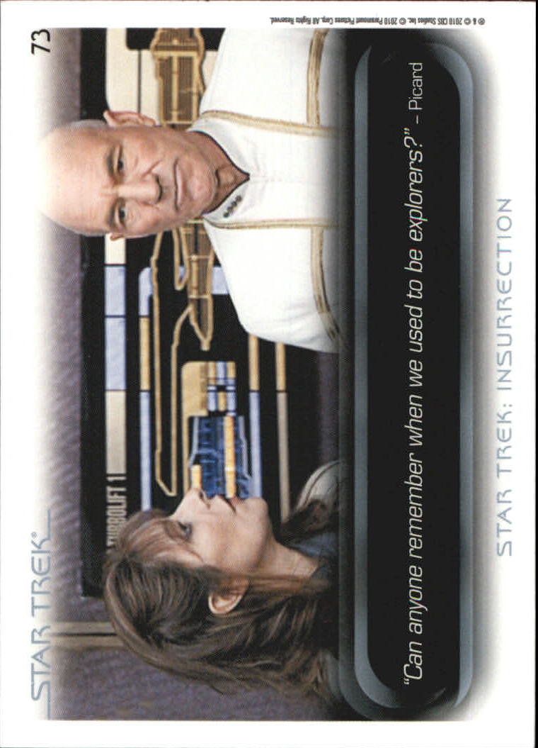 2010 Rittenhouse Quotable Star Trek Movies #73 Insurrection back image