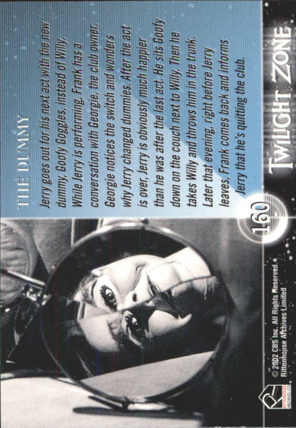 2002 Rittenhouse Twilight Zone Shadows and Substance #160 The Dummy back image