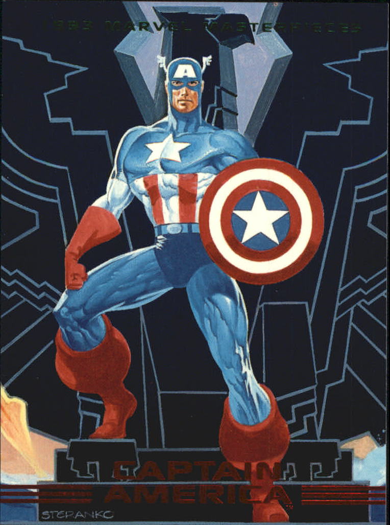 Marvel Masterpieces 2007 Base Card #16 Captain America 