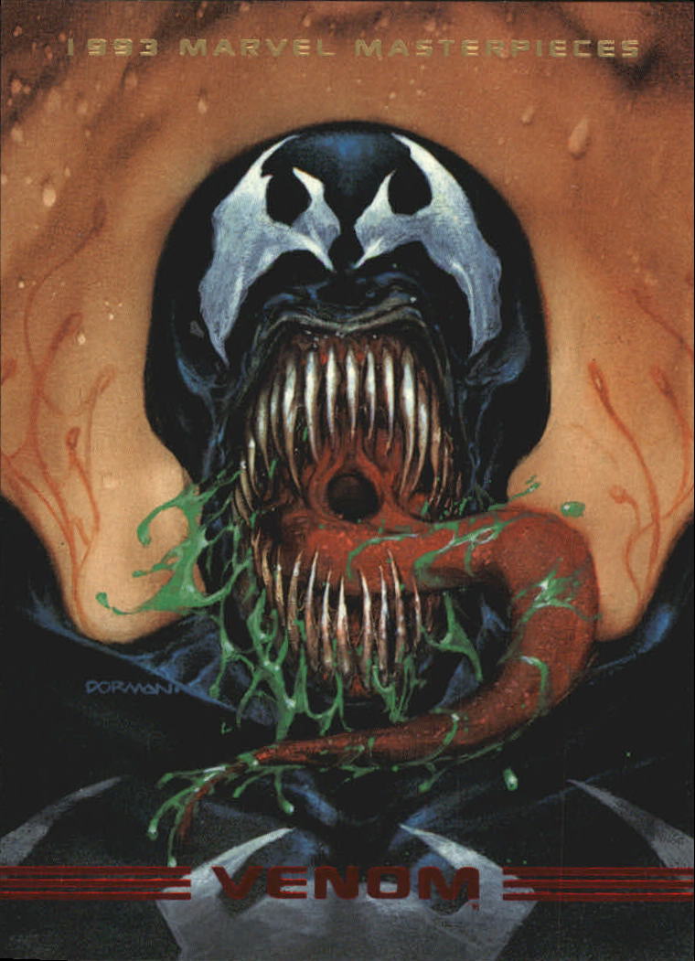 1993 Marvel Masterpieces BASE Trading Card #45 VENOM Spider-Man 