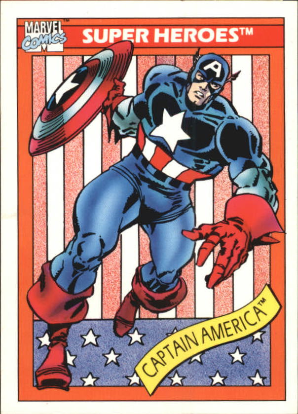 1990 Impel Marvel Universe I #1 Captain America