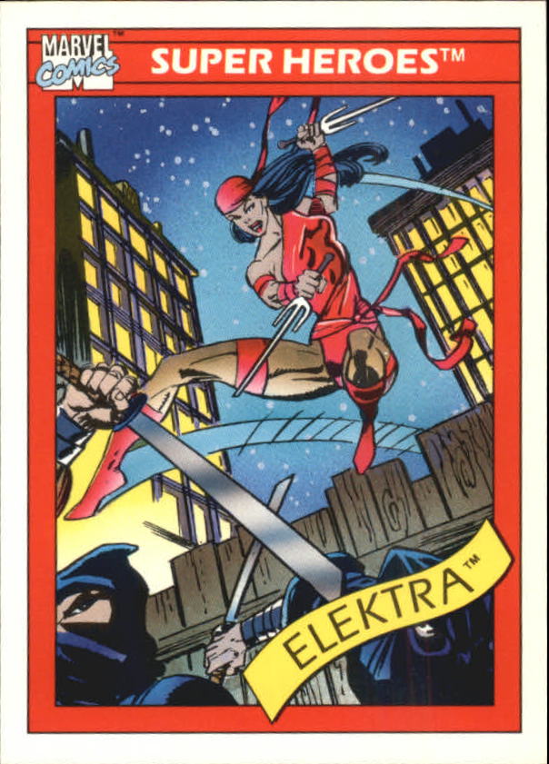 1990 Impel Marvel Universe I #49 Elektra
