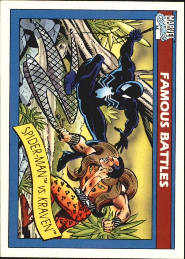 1990 Impel Marvel Universe I #92 Spider-Man vs. Kraven