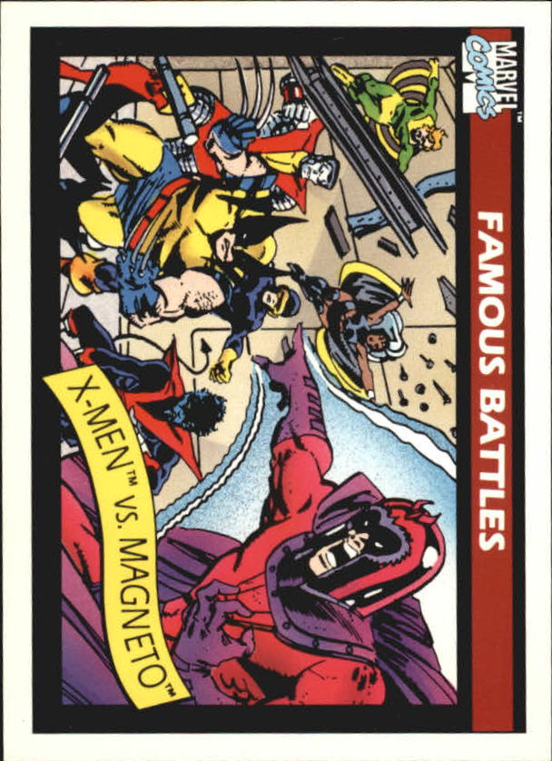 1990 Impel Marvel Universe I #100 X-Men vs. Magneto