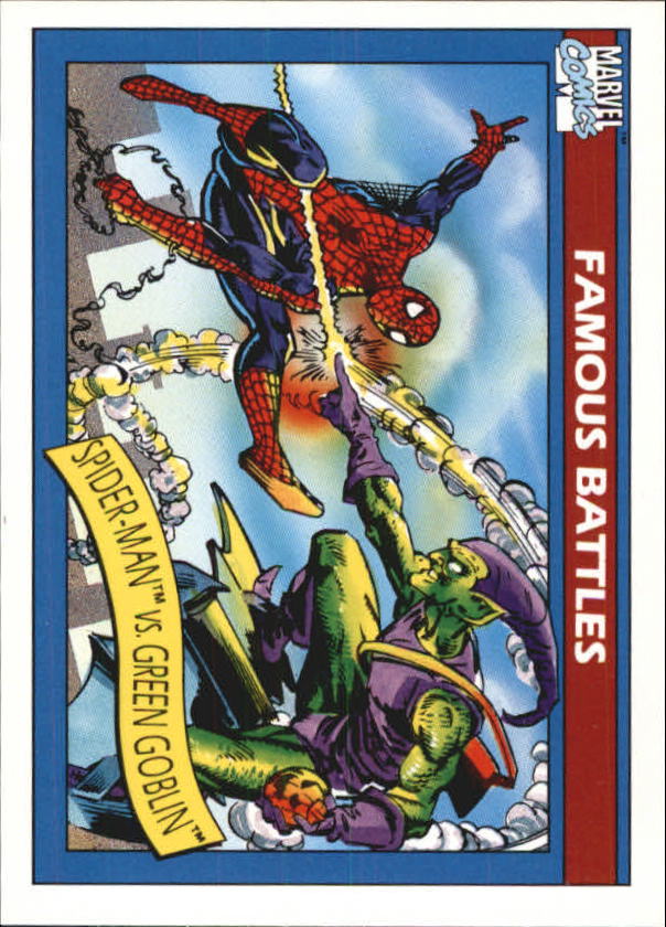 1990 Impel Marvel Universe I #111 Spider-Man vs. Green Goblin