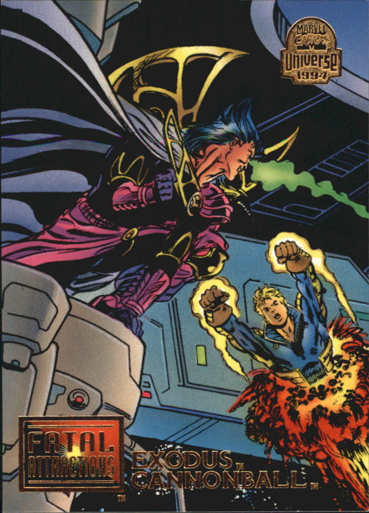 1994 Marvel Universe V #10 Exodus and Cannonball - NM-MT+