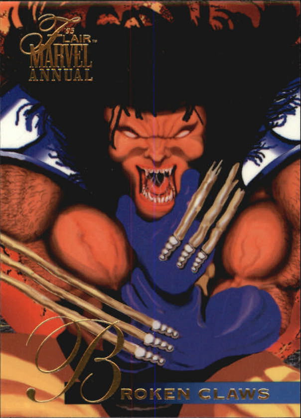 1995 Flair Marvel Annual #39 Broken Claws