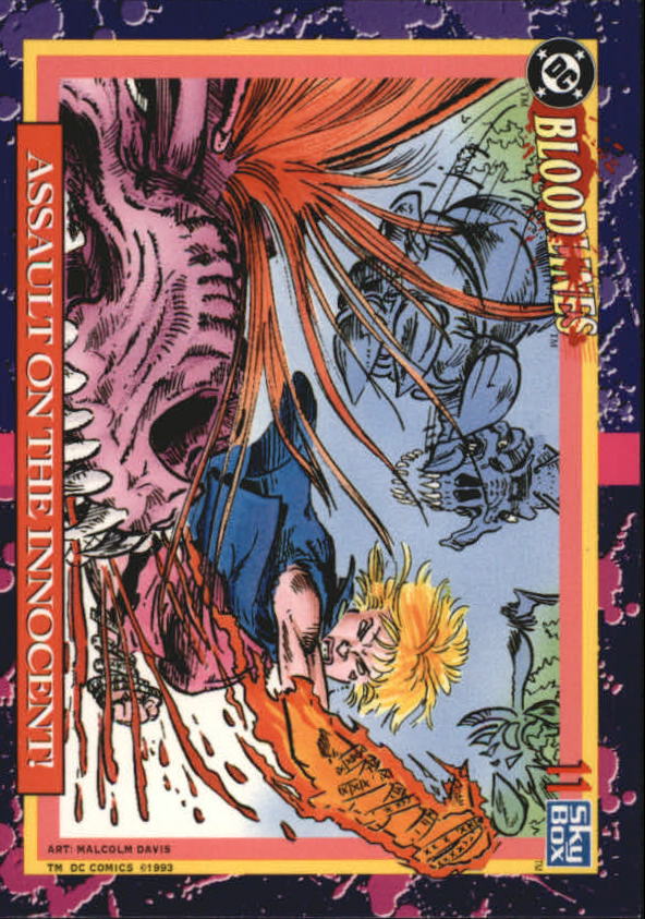 DC Bloodlines (1993 Skybox) "Main Set" Base Cards - Picture 22 of 163