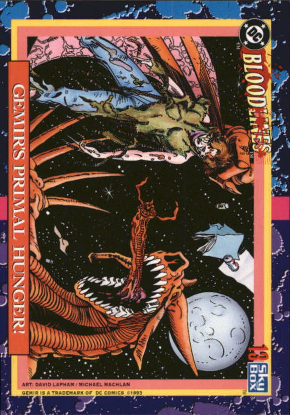 1993 SkyBox DC Bloodlines #13 Gemir's Primal Hunger