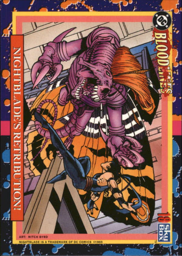 1993 SkyBox DC Bloodlines #18 Nightblade's Retribution