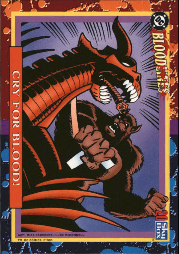 DC Bloodlines (1993 Skybox) "Main Set" Base Cards - Picture 40 of 163