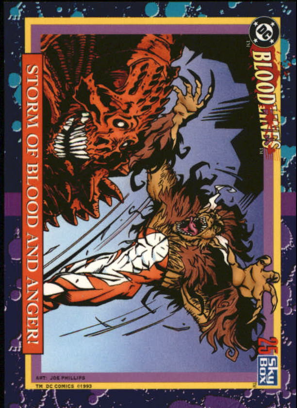 DC Bloodlines (1993 Skybox) "Main Set" Base Cards - Picture 50 of 163