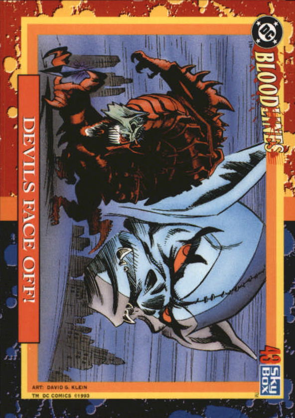 DC Bloodlines (1993 Skybox) "Main Set" Base Cards - Picture 86 of 163