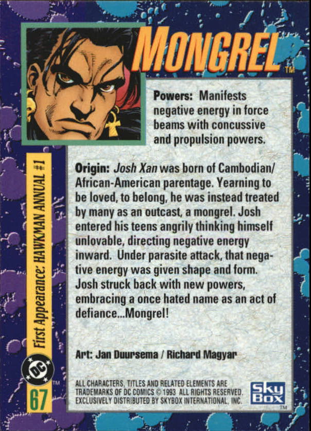 DC Bloodlines (1993 Skybox) "Main Set" Base Cards - Picture 135 of 163