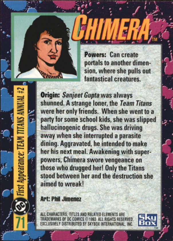 DC Bloodlines (1993 Skybox) "Main Set" Base Cards - Picture 143 of 163