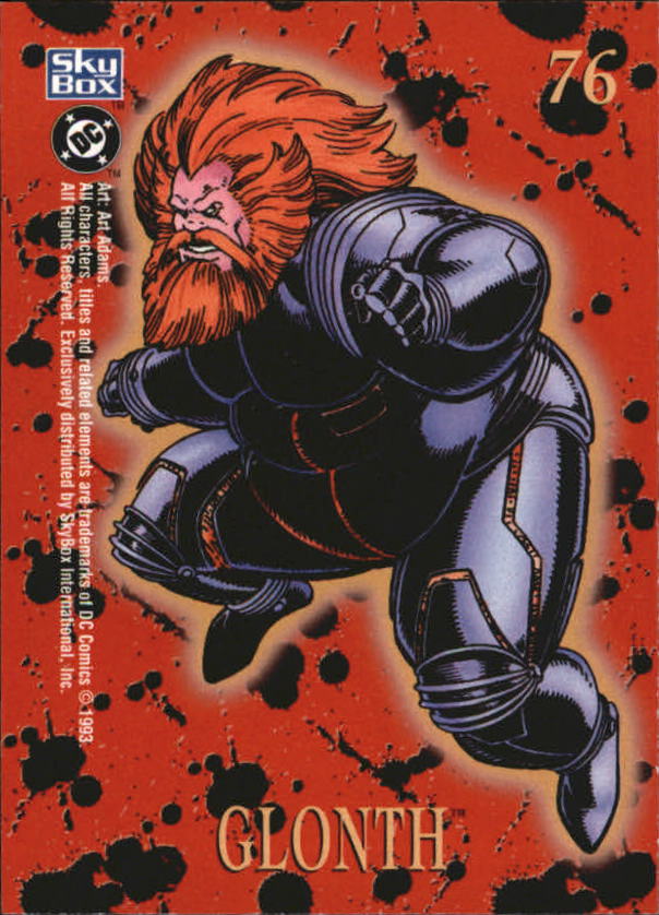 DC Bloodlines (1993 Skybox) "Main Set" Base Cards - Picture 153 of 163