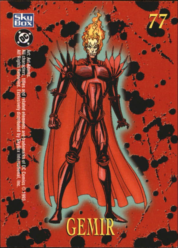 DC Bloodlines (1993 Skybox) "Main Set" Base Cards - Picture 155 of 163