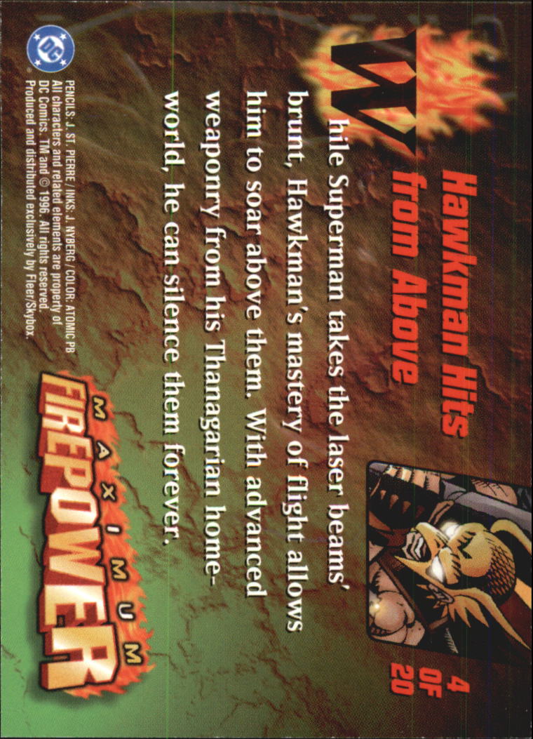 DC Outburst Firepower (1996 Skybox) ""Insert and Promo"" Karten - Bild 11 von 31