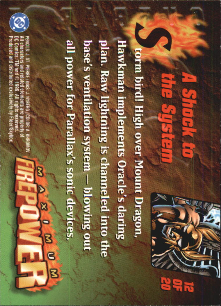 DC Outburst Firepower (1996 Skybox) ""Insert and Promo"" Karten - Bild 19 von 31