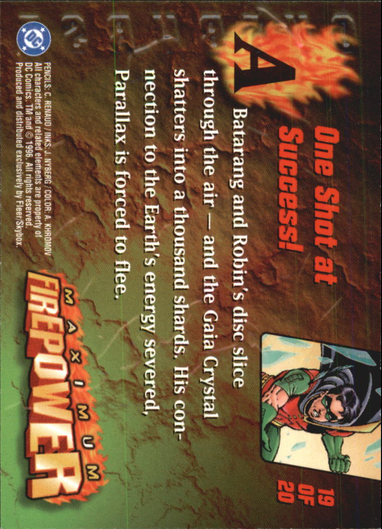 DC Outburst Firepower (1996 Skybox) ""Insert and Promo"" Karten - Bild 27 von 31
