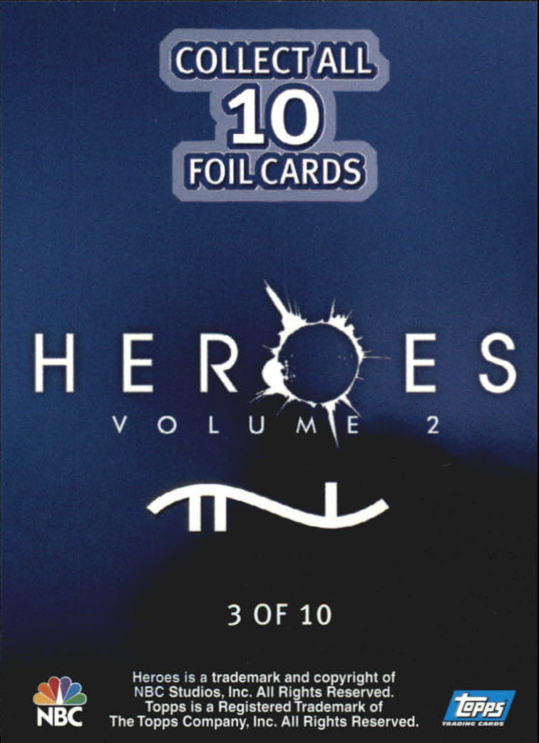 2008 Topps Heroes Series Two Foil #3 Clair Bennet back image