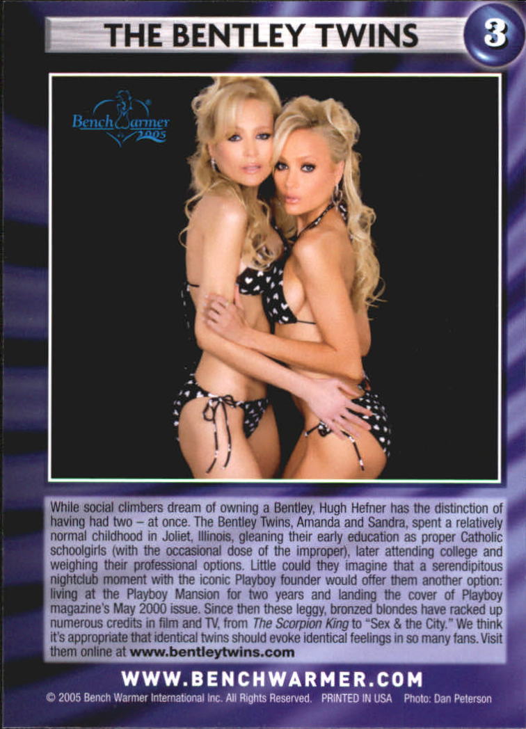 2005 Bench Warmer #3 The Bentley Twins back image