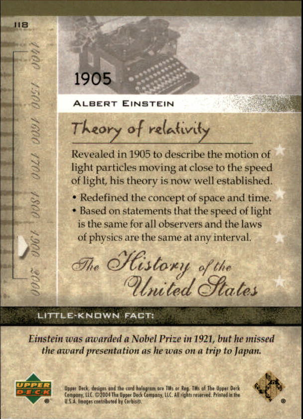 2004 Upper Deck History of the United States (Pick Card From List) C153 12-24 - Picture 13 of 37