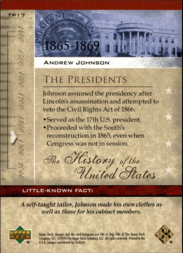 2004 Upper Deck History of the United States (Pick Card From List) C153 12-24 - Picture 25 of 37