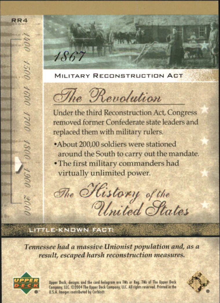 2004 Upper Deck History of the United States (Pick Card From List) C153 12-24 - Picture 17 of 37