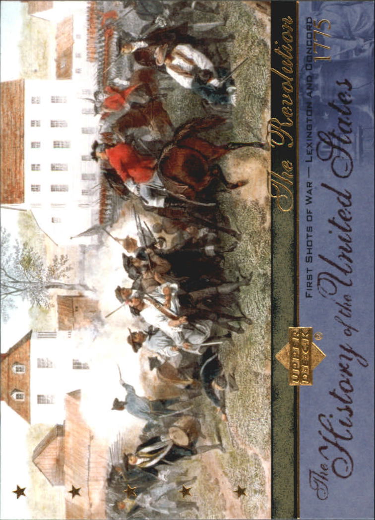 2004 Upper Deck History of the United States #TR7 First Shots of War/Lexington and Concord