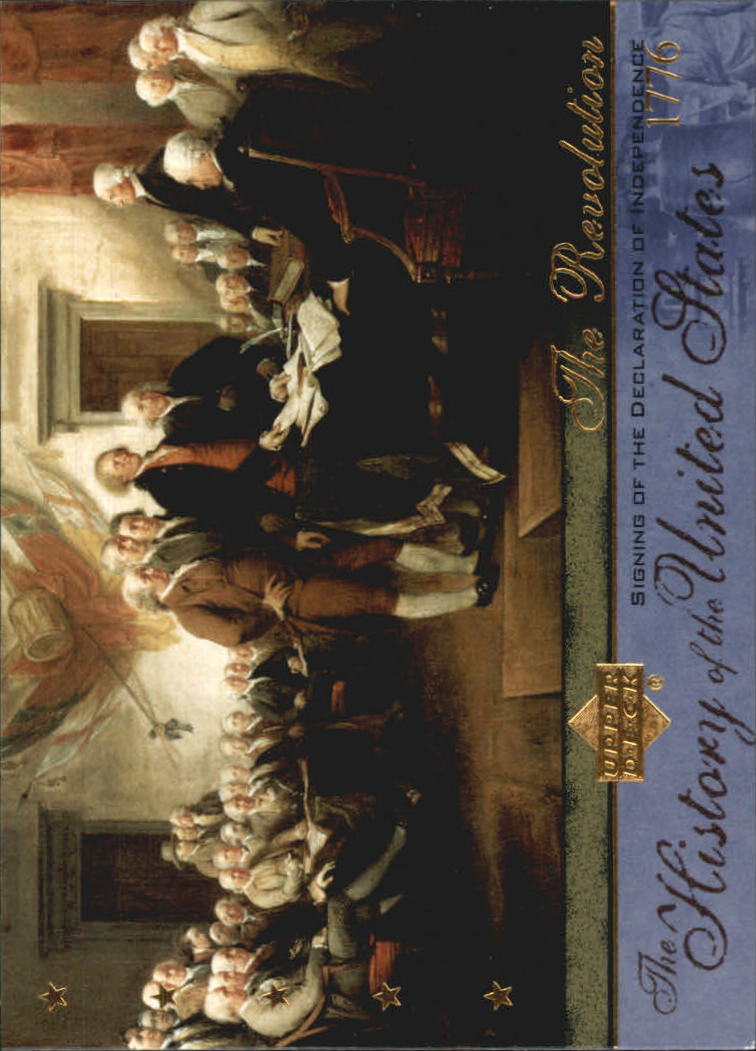 2004 Upper Deck History of the United States #TR10 Signing of/The ...