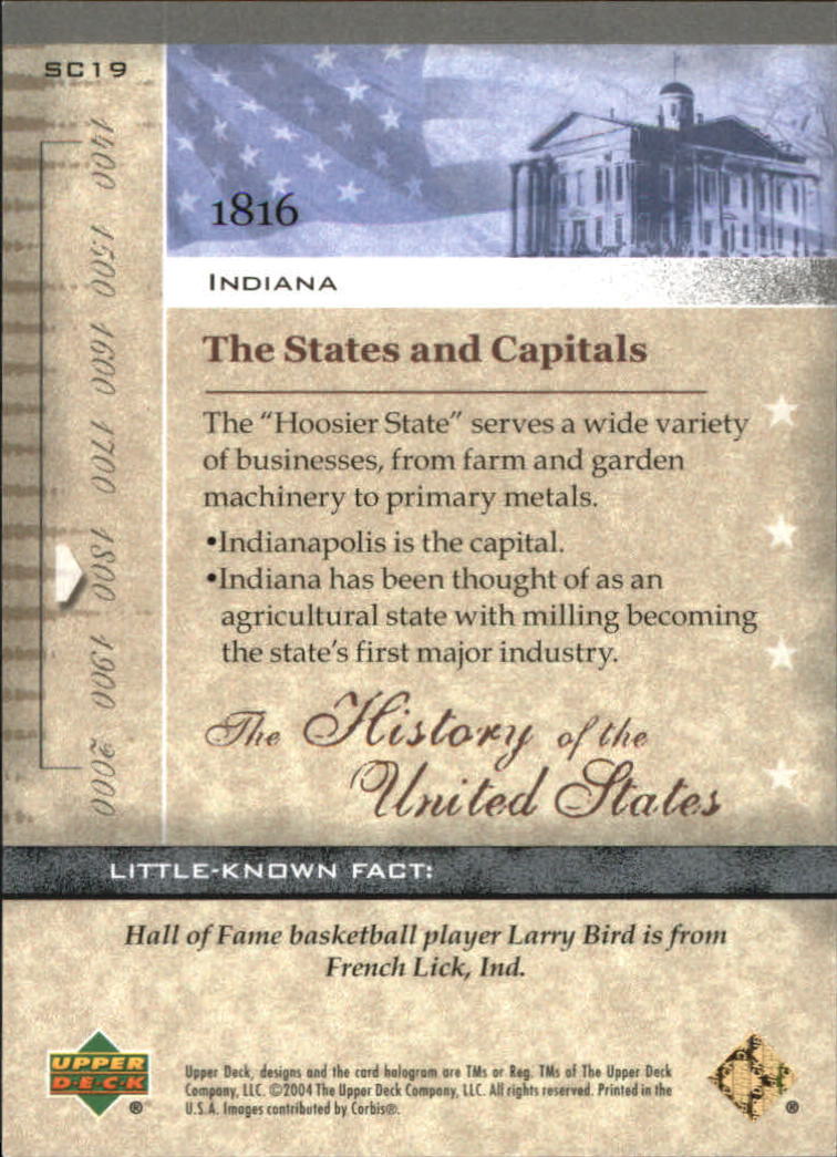 2004 Upper Deck History of the United States (Pick Card From List) C153 12-24 - Picture 19 of 37