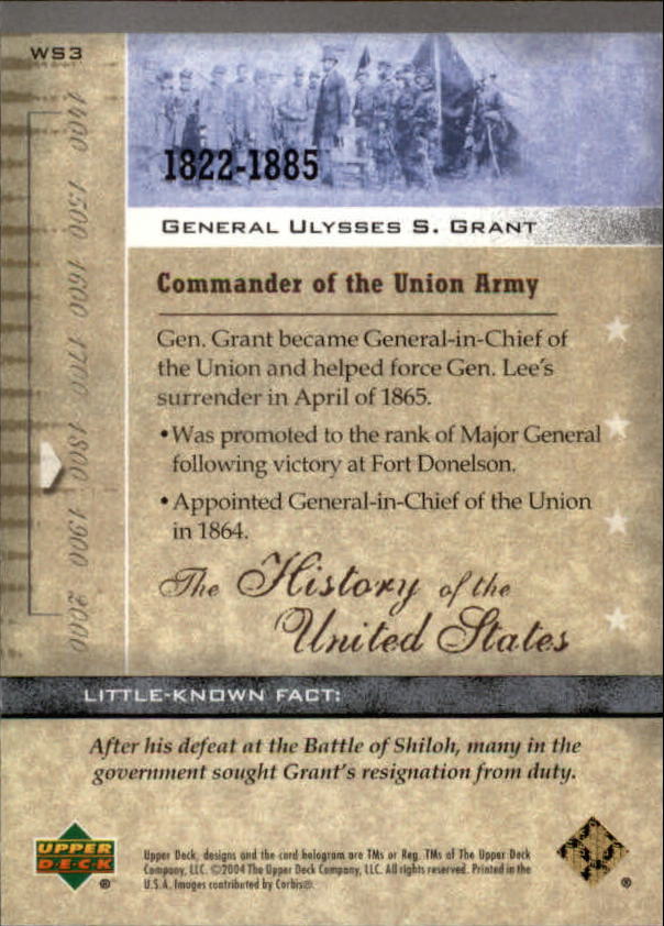 2004 Upper Deck History of the United States (Pick Card From List) C153 12-24 - Picture 33 of 37
