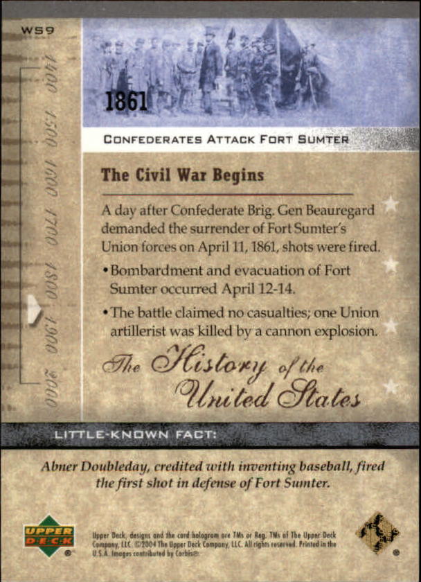 2004 Upper Deck History of the United States (Pick Card From List) C153 12-24 - Picture 35 of 37
