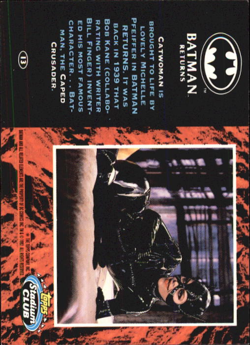Batman Returns (1992 Stadium Club) "Main Set" Cards #1 to #100 - Picture 27 of 201