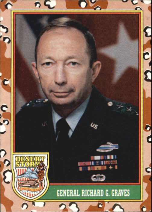 1991 Topps Desert Storm #5 General Richard G. Graves