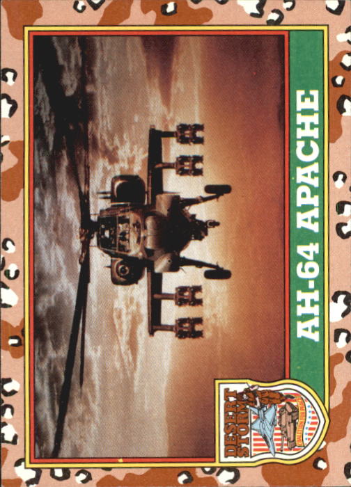 1991 Topps Desert Storm #11 AH-64 Apache