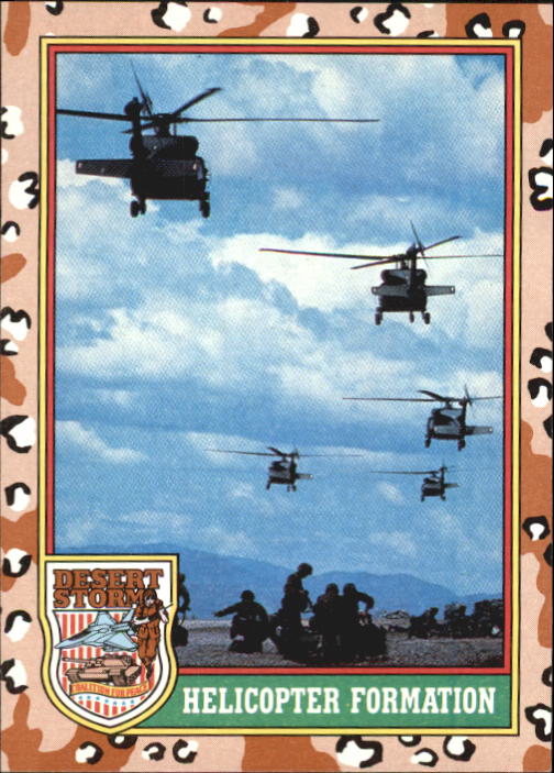 1991 Topps Desert Storm #15 Helicopter Formation
