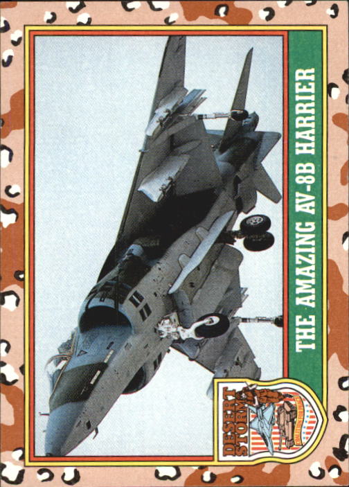 1991 Topps Desert Storm #32 The Amazing AV-8B Harrier