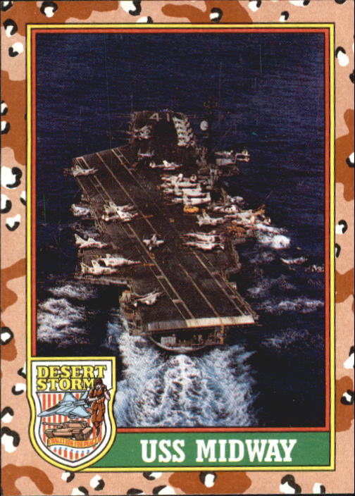 1991 Topps Desert Storm #56 USS Midway